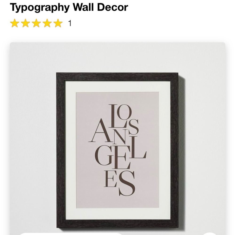 STUDIO MCGEE NEW Framed Underglass Wall Decor Frame